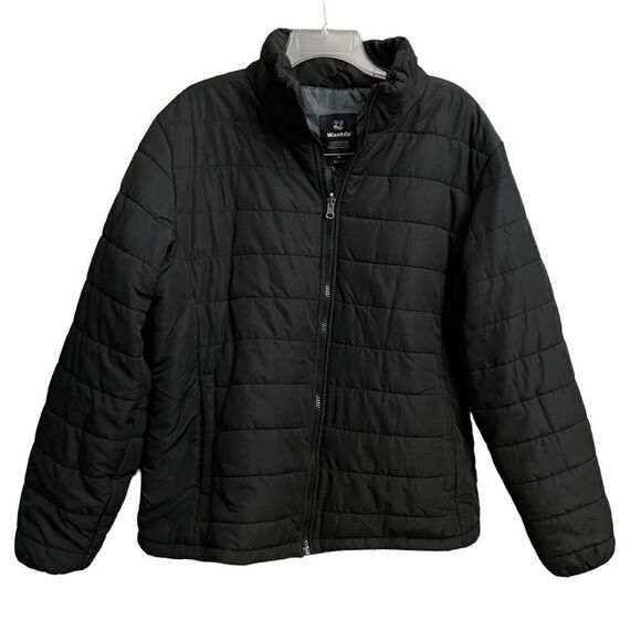 Wantdo Jacket 2XL Black Puffer Pockets Full Zip Up Men’s Winter Coat - Picture 1 of 10